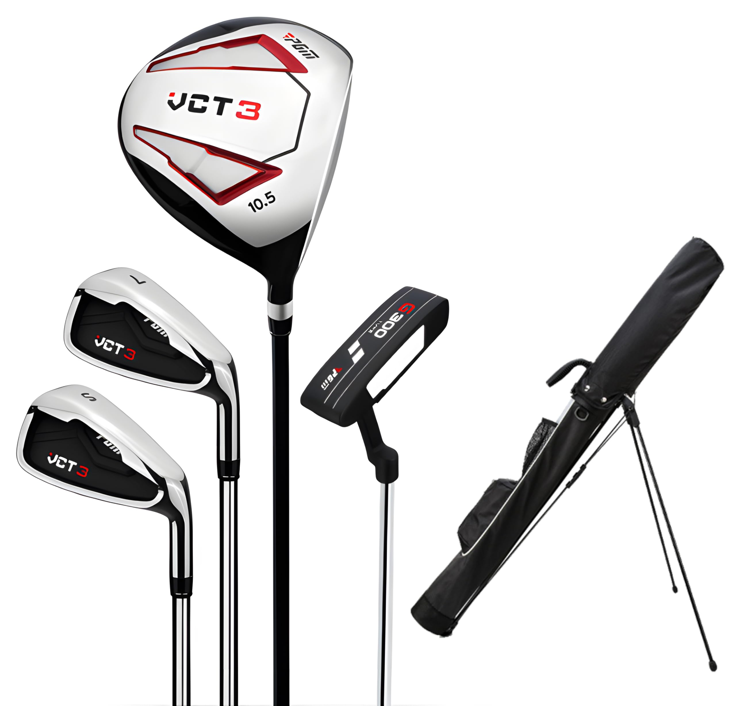 PGM Beginner Golf Clubs Sets VCT3 for Men 5 Piece Includes Golf